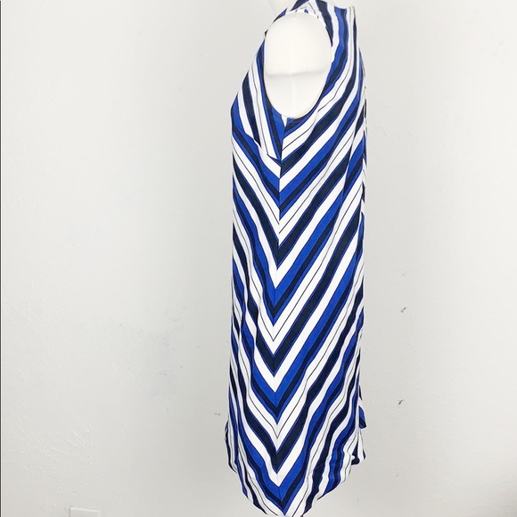 A Pea in the Pod Taylor Black & Blue Shift Dress - Picture 4 of 7